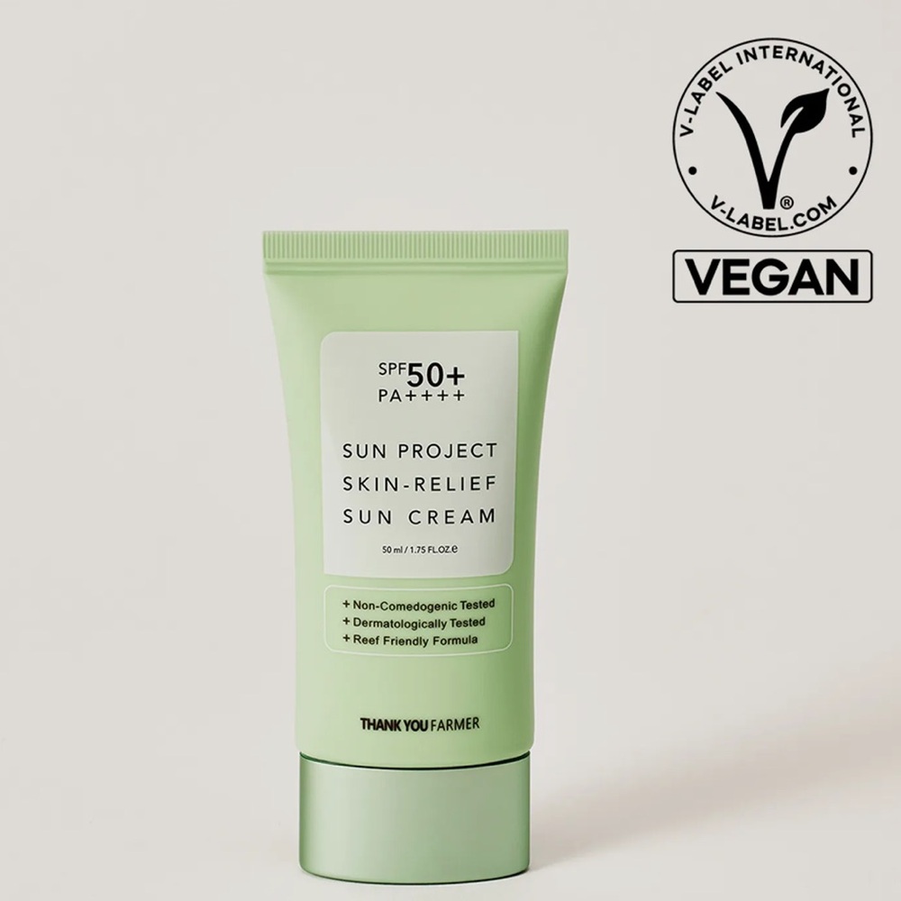 THANK YOU FARMER Sunscreen: Sun Project Skin-Relief Sun Cream SPF 50+